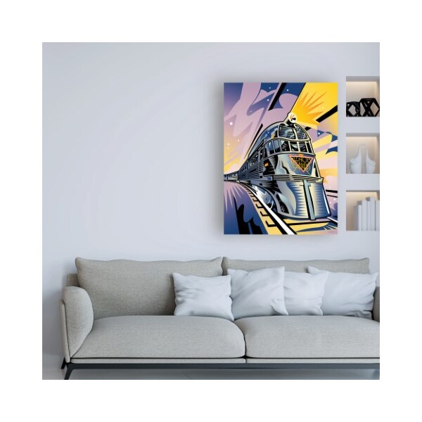 Trademark Fine Art David Chestnutt 'Pioneer Zephyr' Canvas Art, 24x32 - ALI46729-C2432GG