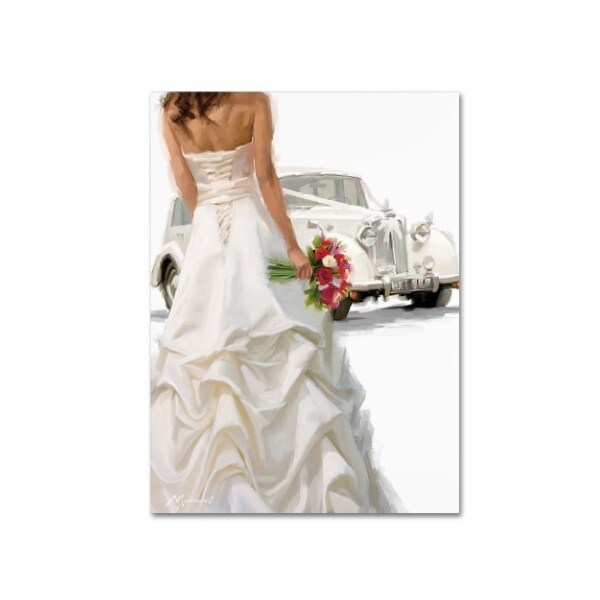 Trademark Fine Art The Macneil Studio 'Bride And Car' Canvas Art, 24x32 - ALI09734-C2432GG
