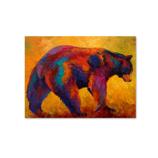 Trademark Fine Art Marion Rose 'Daily Rounds Black Bear' Canvas Art, 24x32 - ALI10577-C2432GG