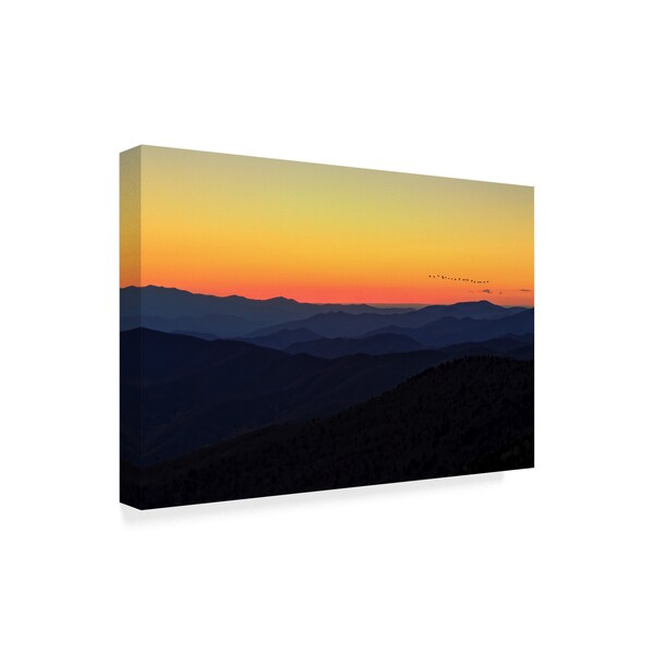 Trademark Fine Art Galloimages Online 'Sunset Blue 1' Canvas Art, 30x47 - ALI35112-C3047GG