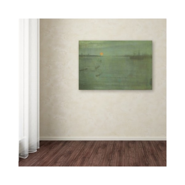 Trademark Fine Art Whistler 'Nocturne Blue And Goldsouthampton Water' Canvas Art, 30x47 - AA00946-C3047GG