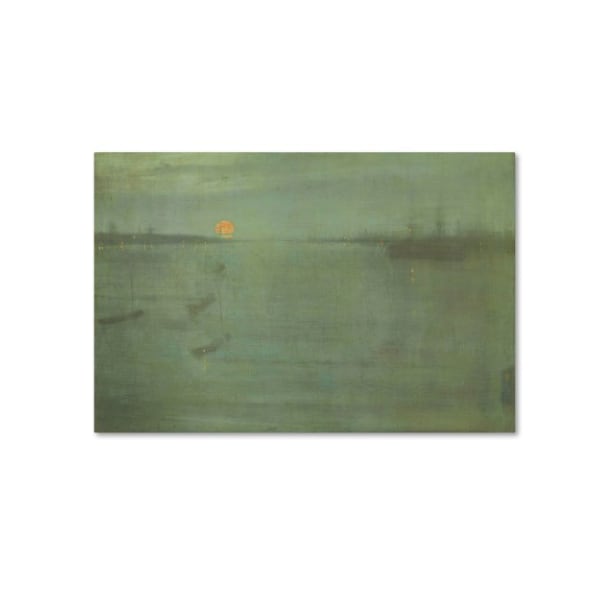 Trademark Fine Art Whistler 'Nocturne Blue And Goldsouthampton Water' Canvas Art, 30x47 - AA00946-C3047GG