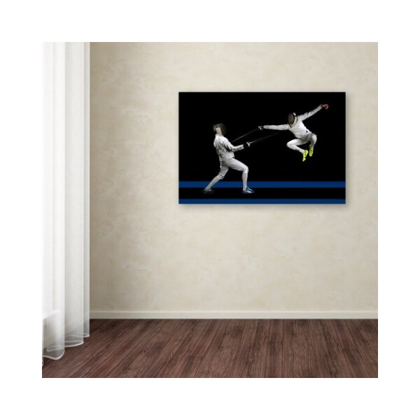 Trademark Fine Art Hilde Ghesquiere 'Fencing' Canvas Art, 30x47 - 1X02670-C3047GG