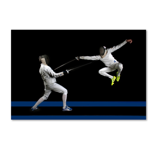 Trademark Fine Art Hilde Ghesquiere 'Fencing' Canvas Art, 30x47 - 1X02670-C3047GG