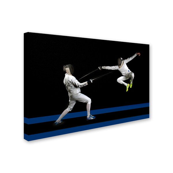 Trademark Fine Art Hilde Ghesquiere 'Fencing' Canvas Art, 30x47 - 1X02670-C3047GG