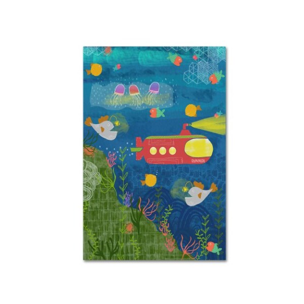 Trademark Fine Art Jyotsna Warikoo 'Under The Sea' Canvas Art, 30x47 - ALI17641-C3047GG
