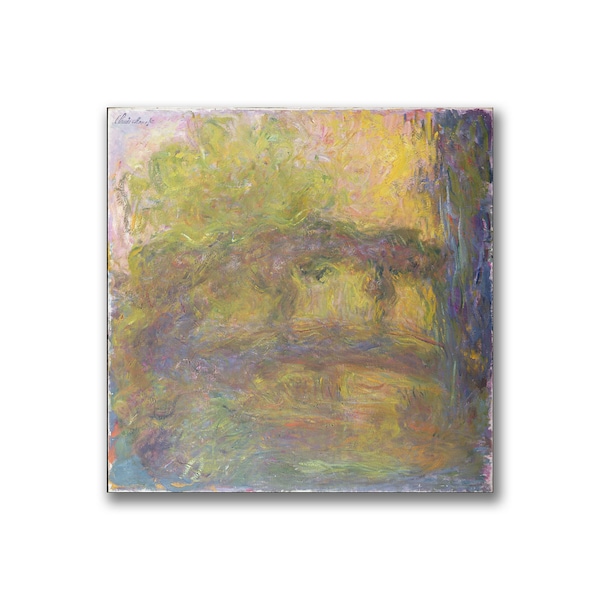 Trademark Fine Art Claude Monet 'The Japanese Bridge 1918-24' Canvas Art, 35x35 - BL0491-C3535GG