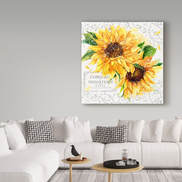 Trademark Fine Art Irina Trzaskos Studio 'Summertime Sunflowers I' Canvas Art, 35x35 - ALI21028-C3535GG