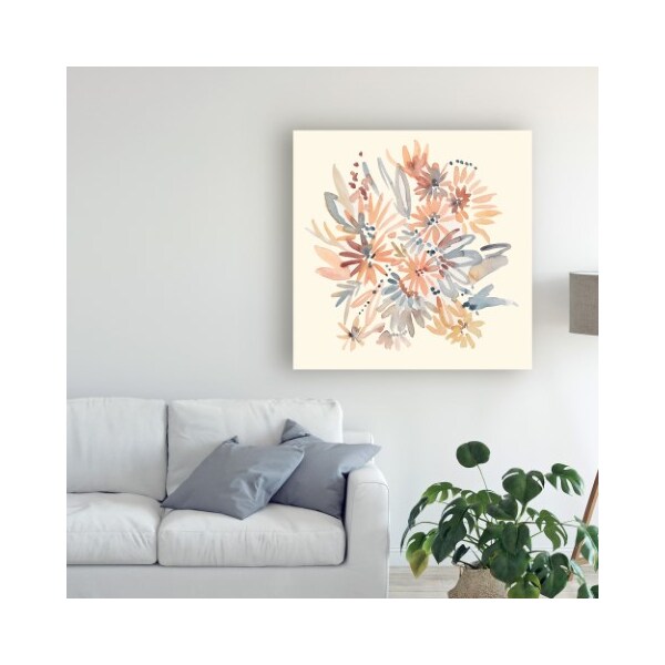 Trademark Fine Art Chariklia Zarris 'Wallflowers I' Canvas Art, 35x35 - WAG10383-C3535GG
