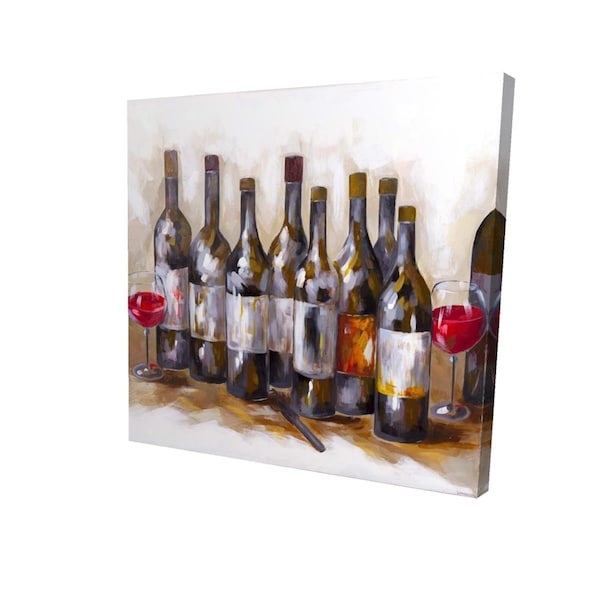 Begin Home Decor 32 x 32 in. Red Wine-Print on Canvas - 2080-3232-GA35
