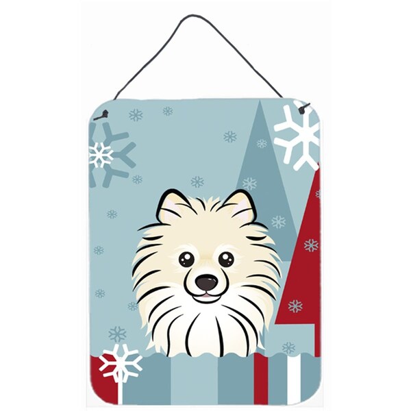 Jensendistributionservices Winter Holiday Pomeranian Wall and Door Hanging Prints - MI2556783
