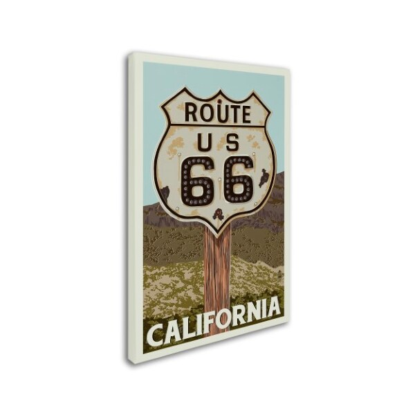 Trademark Fine Art Lantern Press 'Route 66' Canvas Art, 30x47 - ALI9430-C3047GG