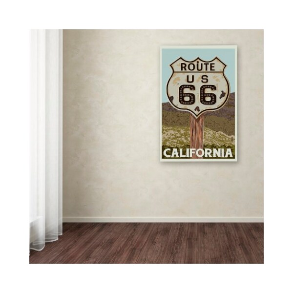 Trademark Fine Art Lantern Press 'Route 66' Canvas Art, 30x47 - ALI9430-C3047GG