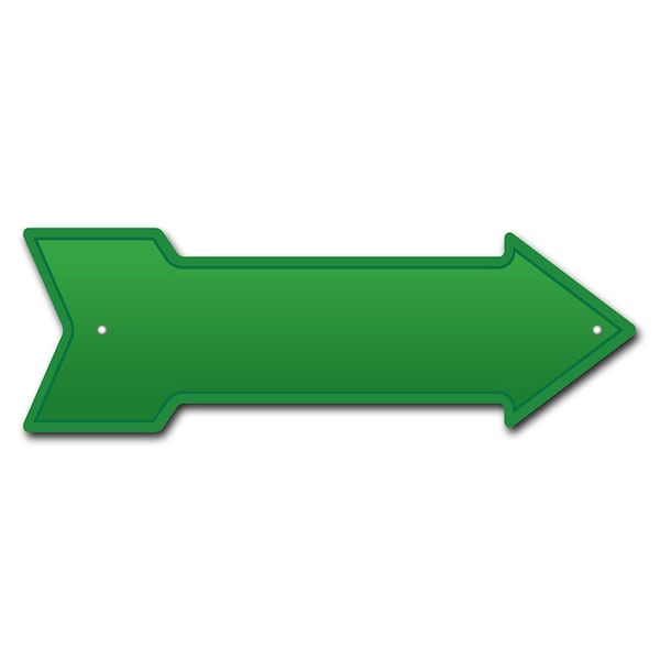Signmission Green Arrow Sign Funny Home Decor 24in Wide - P-ARROW8-999837