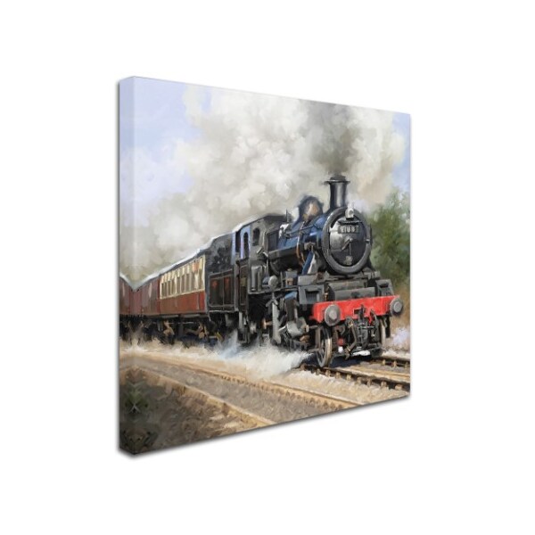 Trademark Fine Art The Macneil Studio 'Steam train Square' Canvas Art, 14x14 - ALI09702-C1414GG