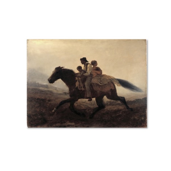 Trademark Fine Art Eastman Johnson 'A Ride For Libertythe Fugitive Slaves' Canvas Art, 18x24 - AA00279-C1824GG