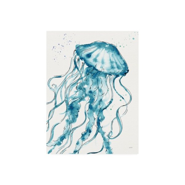 Trademark Fine Art Anne Tavoletti 'Deep Sea X v2 Teal' Canvas Art, 24x32 - WAP11783-C2432GG