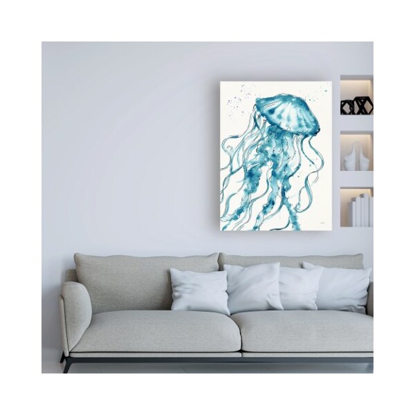 Trademark Fine Art Anne Tavoletti 'Deep Sea X v2 Teal' Canvas Art, 24x32 - WAP11783-C2432GG