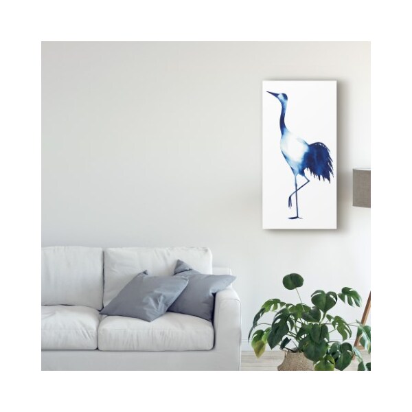 Trademark Fine Art Grace Popp 'Ink Drop Crane Ii' Canvas Art, 12x24 - WAG05650-C1224GG