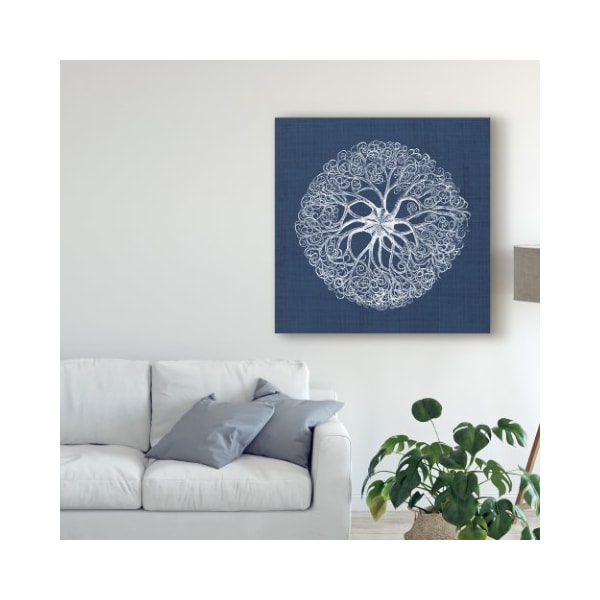 Trademark Fine Art Vision Studio 'Sea Anemone On Indigo Ii' Canvas Art, 35x35 - WAG07866-C3535GG