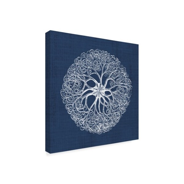 Trademark Fine Art Vision Studio 'Sea Anemone On Indigo Ii' Canvas Art, 35x35 - WAG07866-C3535GG