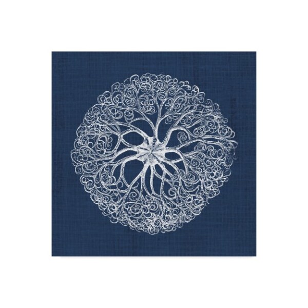 Trademark Fine Art Vision Studio 'Sea Anemone On Indigo Ii' Canvas Art, 35x35 - WAG07866-C3535GG