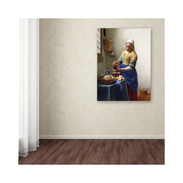 Trademark Fine Art Jan Vermeer 'The Milkmaid 1658-60' Canvas Art, 35x47 - BL01442-C3547GG