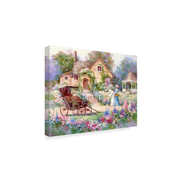 Trademark Fine Art Barbara Mock 'Cottage Afternoon' Canvas Art, 14x19 - ALI38949-C1419GG