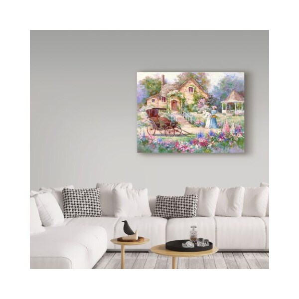 Trademark Fine Art Barbara Mock 'Cottage Afternoon' Canvas Art, 14x19 - ALI38949-C1419GG