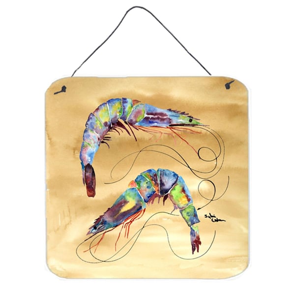Micasa Shrimp Aluminium Metal Wall or Door Hanging Prints - MI235930