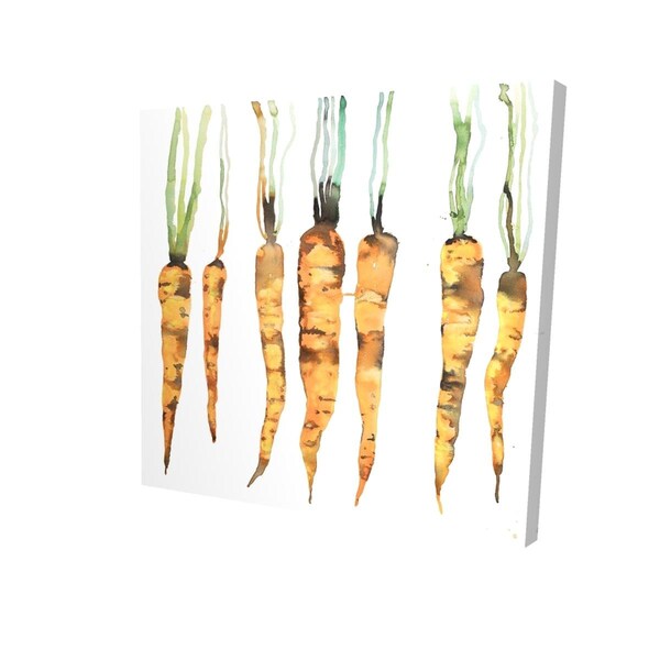 Begin Home Decor 32 x 32 in. Freshly Picked Carrots-Print on Canvas - 2080-3232-GA107