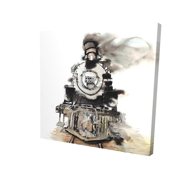 Fondo 16 x 16 in. Vintage Train-Print on Canvas - FO3331581