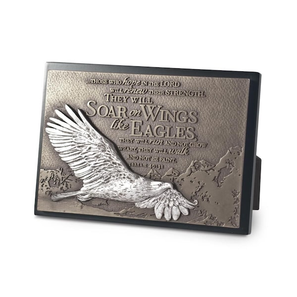 Lighthouse Christian Products Small Plaque - Moments of Faith-Eagle - No. 20754 - 89342