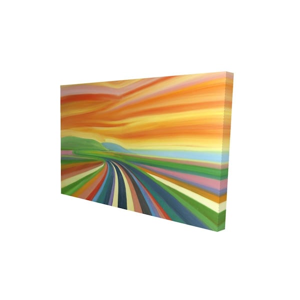 Fondo 12 x 18 in. Colorful Road-Print on Canvas - FO2774310