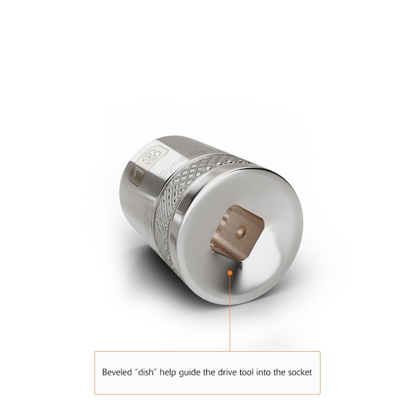 Dynamic Tools 1/2" Drive 12 Point Metric, 17mm Standard Length, Chrome Socket - D015117
