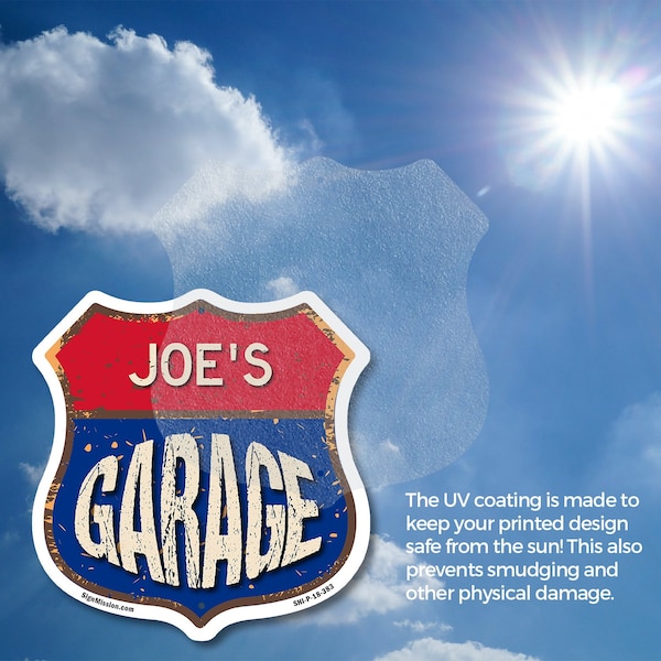 Signmission Joe's Garage, 18 inch X 18 inch, Plastic Sign, 2PK - SHI-P-2PACK-18-383-JOE