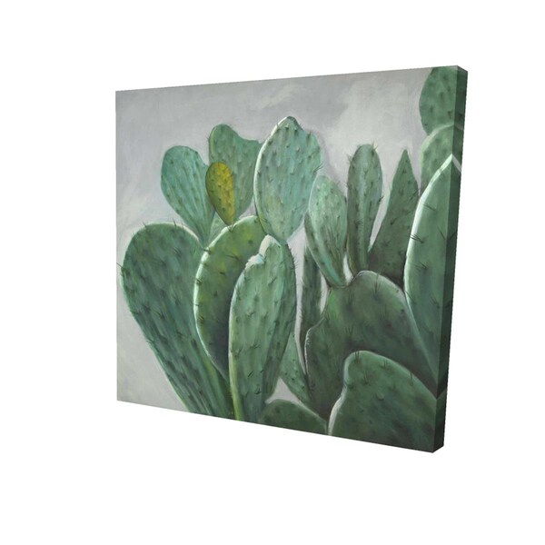 Fondo 32 x 32 in. Paddle Cactus-Print on Canvas - FO2791915