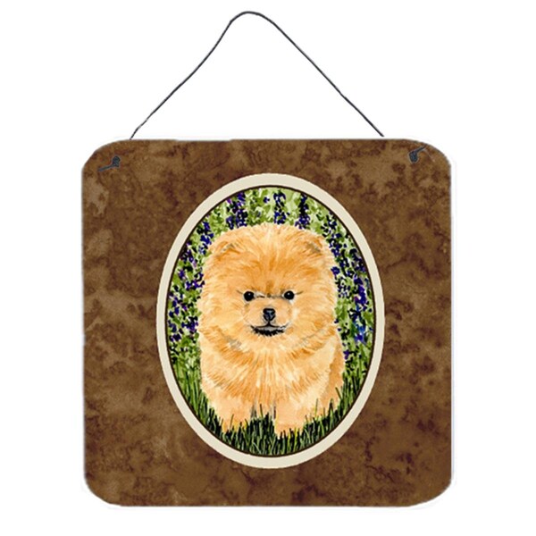 Micasa 6 x 6 in. Pomeranian Aluminium Metal Wall or Door Hanging Prints - MI228854