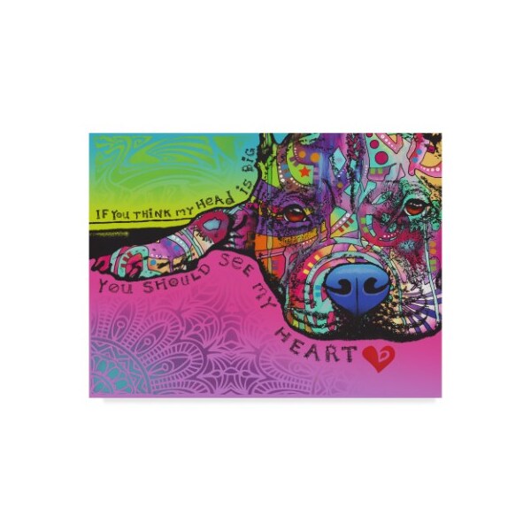 Trademark Fine Art Dean Russo 'You Should See My Heart' Canvas Art, 24x32 - ALI34050-C2432GG