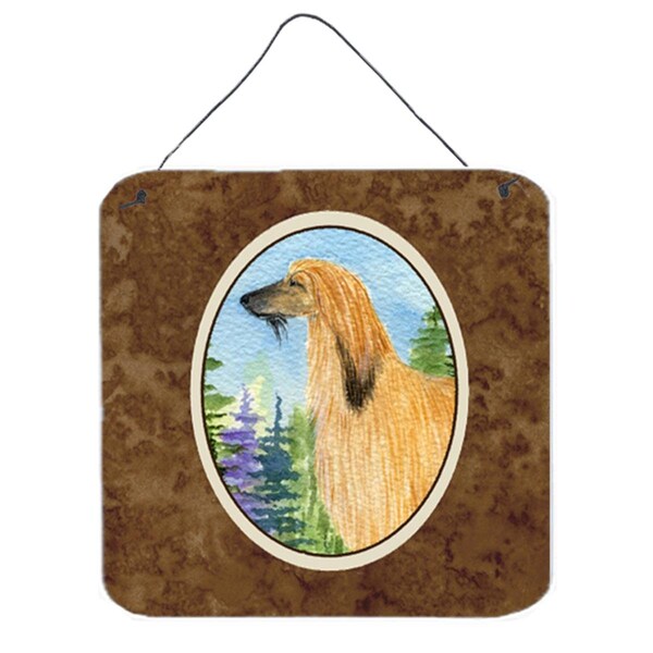 Carolines Treasures Afghan Hound Aluminium Metal Wall or Door Hanging Prints - SS8220DS66