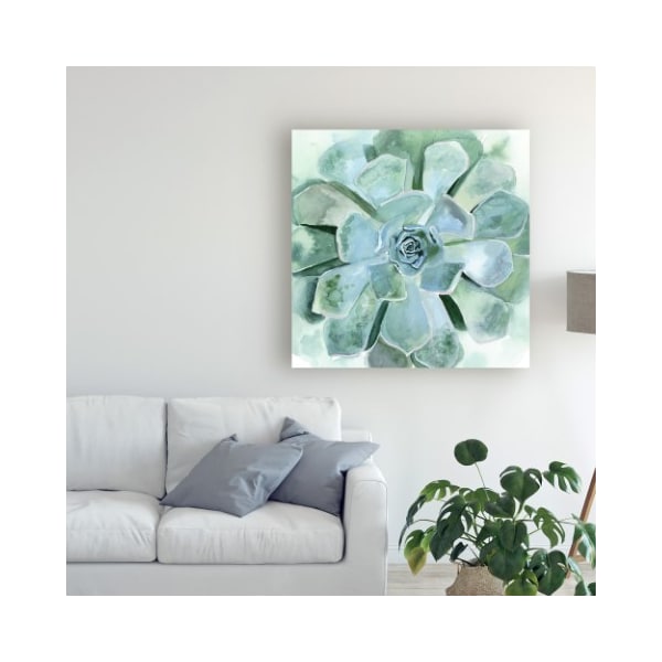 Trademark Fine Art Victoria Borges 'Verdant Succulent Iii' Canvas Art, 14x14 - WAG13384-C1414GG