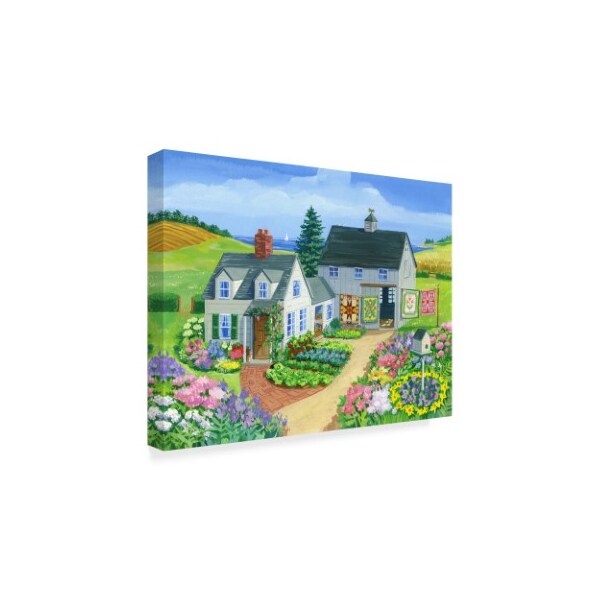 Trademark Fine Art Geraldine Aikman 'Quilt Barn' Canvas Art, 35x47 - ALI35127-C3547GG