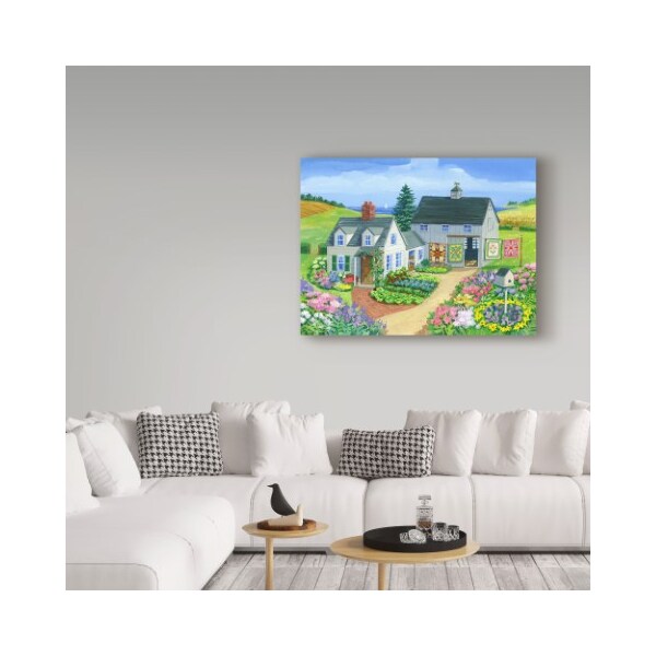 Trademark Fine Art Geraldine Aikman 'Quilt Barn' Canvas Art, 35x47 - ALI35127-C3547GG