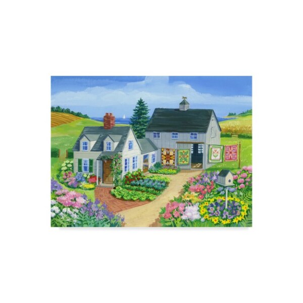 Trademark Fine Art Geraldine Aikman 'Quilt Barn' Canvas Art, 35x47 - ALI35127-C3547GG