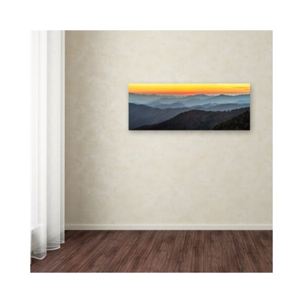 Trademark Fine Art Pierre Leclerc 'Great Smoky Sunset' Canvas Art, 6x19 - PL0116-C619GG