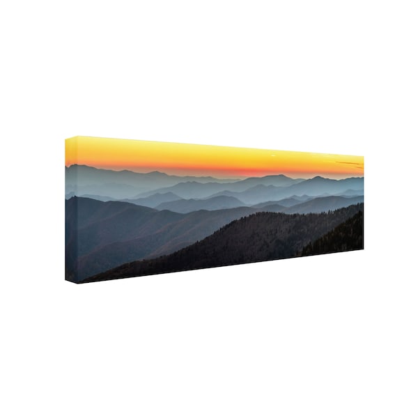 Trademark Fine Art Pierre Leclerc 'Great Smoky Sunset' Canvas Art, 6x19 - PL0116-C619GG