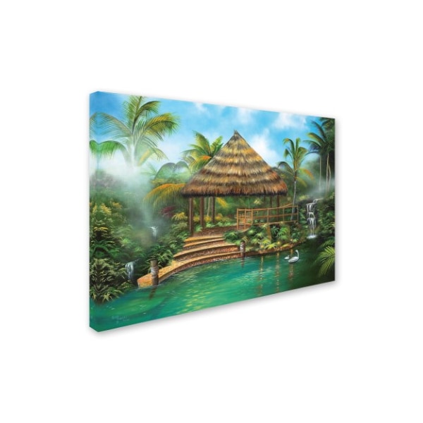 Trademark Fine Art Geno Peoples 'Tropical Paradise' Canvas Art, 14x19 - ALI19565-C1419GG