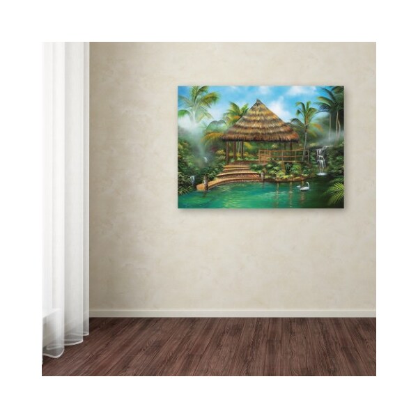 Trademark Fine Art Geno Peoples 'Tropical Paradise' Canvas Art, 14x19 - ALI19565-C1419GG