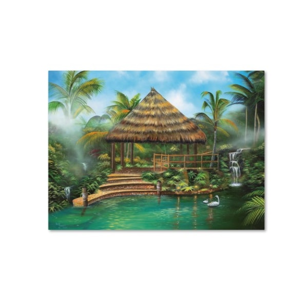 Trademark Fine Art Geno Peoples 'Tropical Paradise' Canvas Art, 14x19 - ALI19565-C1419GG