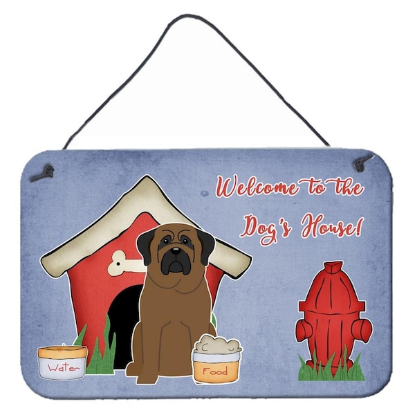 Carolines Treasures Dog House Collection Bullmastiff Wall or Door Hanging Prints - BB2838DS812
